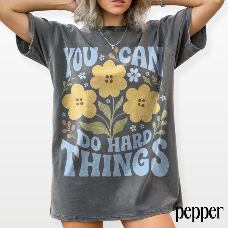 Positieve aanmoediging T-shirt met grafische print, inspirerend T-shirt voor leraren, kleding voor zelfvertrouwen in de klas, Comfort Colors® cadeau-T-shirt afbeelding 6