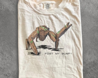 Project Hail Mary Fist My Bump Shirt, Rocky Alien Graphic Tee, Funny Sci-Fi Book Lover Design, Comfort Colors® Sci-Fi Gift
