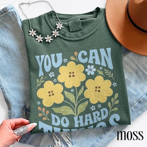 Positieve aanmoediging T-shirt met grafische print, inspirerend T-shirt voor leraren, kleding voor zelfvertrouwen in de klas, Comfort Colors® cadeau-T-shirt afbeelding 4