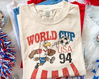 Vintage 90s USA World Cup Soccer 1994 Kicks Grass T Shirt Size