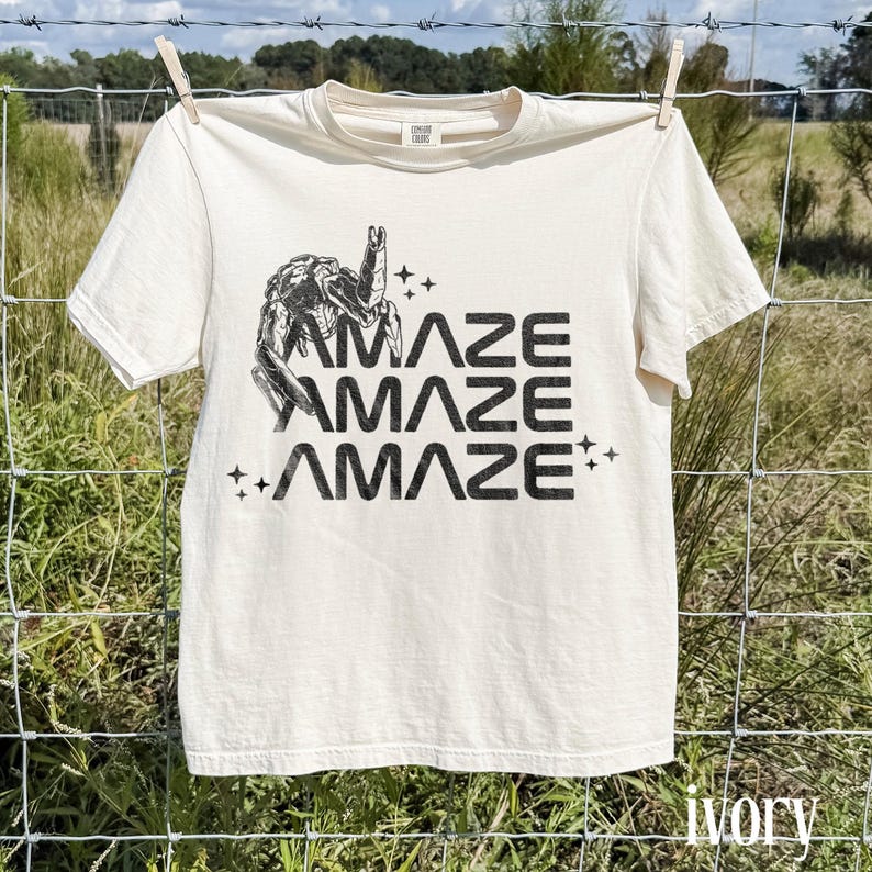 Amaze Rocky Alien Shirt, Funny Sci-Fi Quote Space Graphic Tee, Project Hail Mary Inspired Design, Comfort Colors® Sci-Fi Gift image 6
