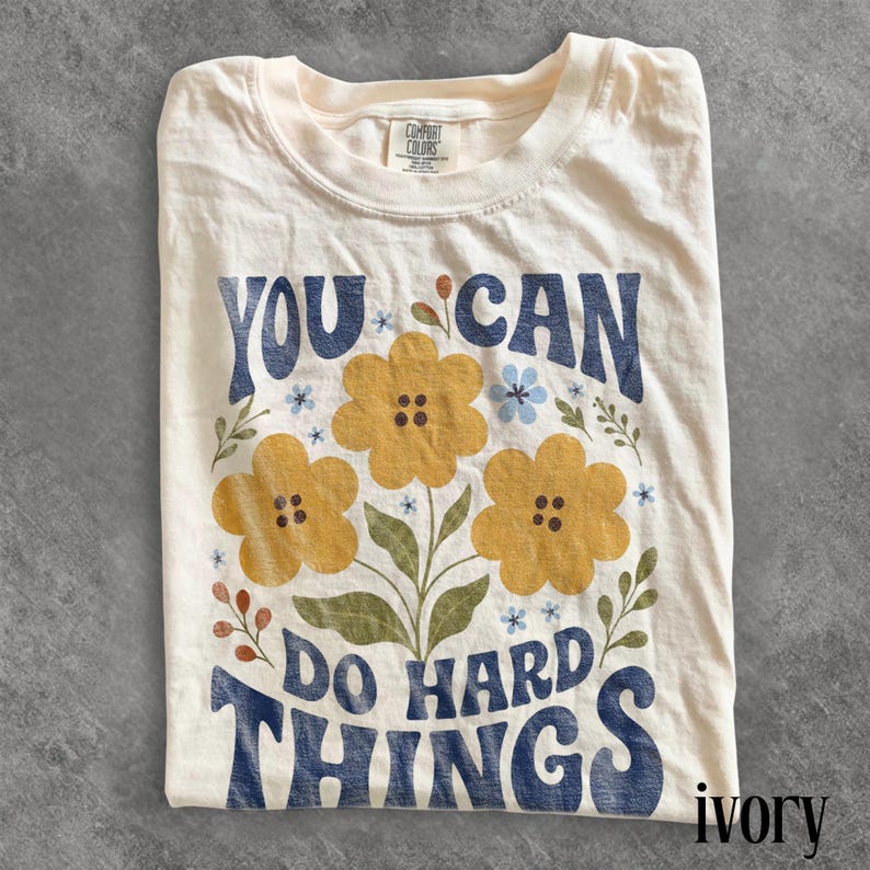 Positieve aanmoediging T-shirt met grafische print, inspirerend T-shirt voor leraren, kleding voor zelfvertrouwen in de klas, Comfort Colors® cadeau-T-shirt afbeelding 2