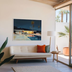 Palm Springs Art – Mid-Century Modern Architecture, Giclée Print image 2