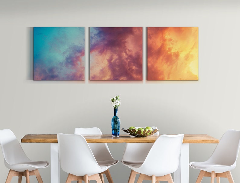 Canvas Triptych 3 Panel Art Wall Art Grouping Unique Etsy