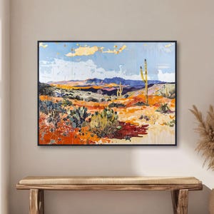 VALLEY VISTA - Western Desert Painting - Southwest Landscape Art