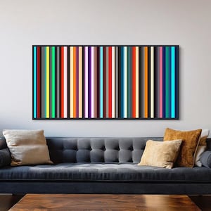 PARALLEL - Mid Century Modern Art – Vibrant, Colorful Vertical Lines