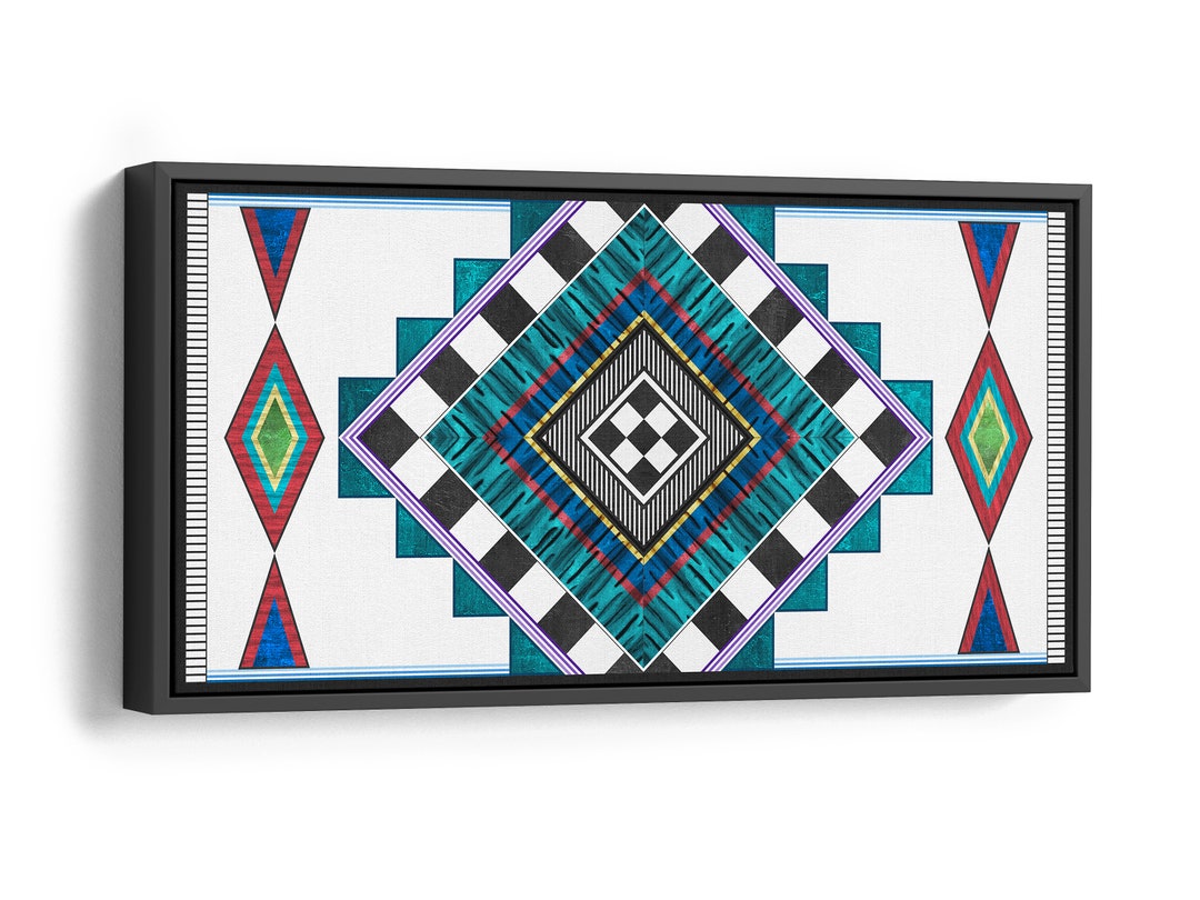 Southwestern Canvas Wall Art Print With Optional Frame Etsy