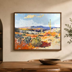 VALLEY VISTA - Western Desert Painting - Southwest Landscape Art