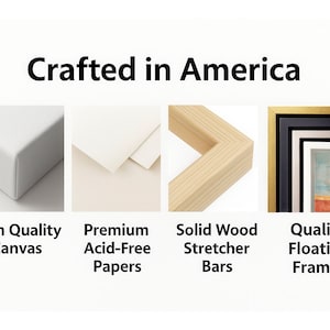 a series of different types of framed art