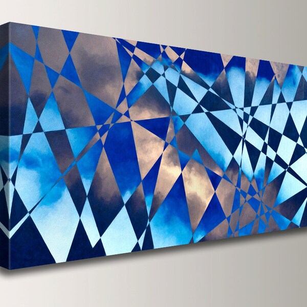 Cobalt Blue Wall Art Etsy