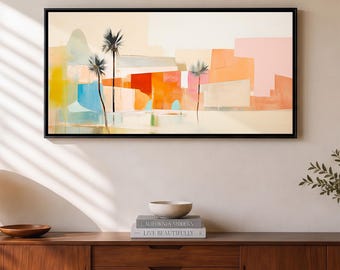 WARM MIRAGE - Abstract Architecture Art - Mid-Century Palm Springs - Canvas or Print