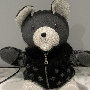 Memory Bear Made from Dad's Shirt | Father's Day Keepsake | Custom Memorial Bear | Bereavement Gift | Clothing Memory Bear