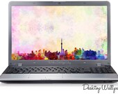 Toronto Skyline Watercolour Desktop Wallpaper Image