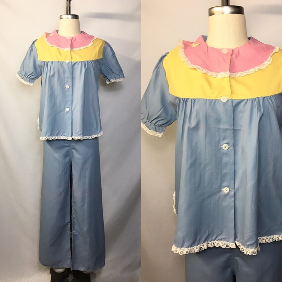 1940s 1950s Deadstock Pajama Set Vintage Sleepwear