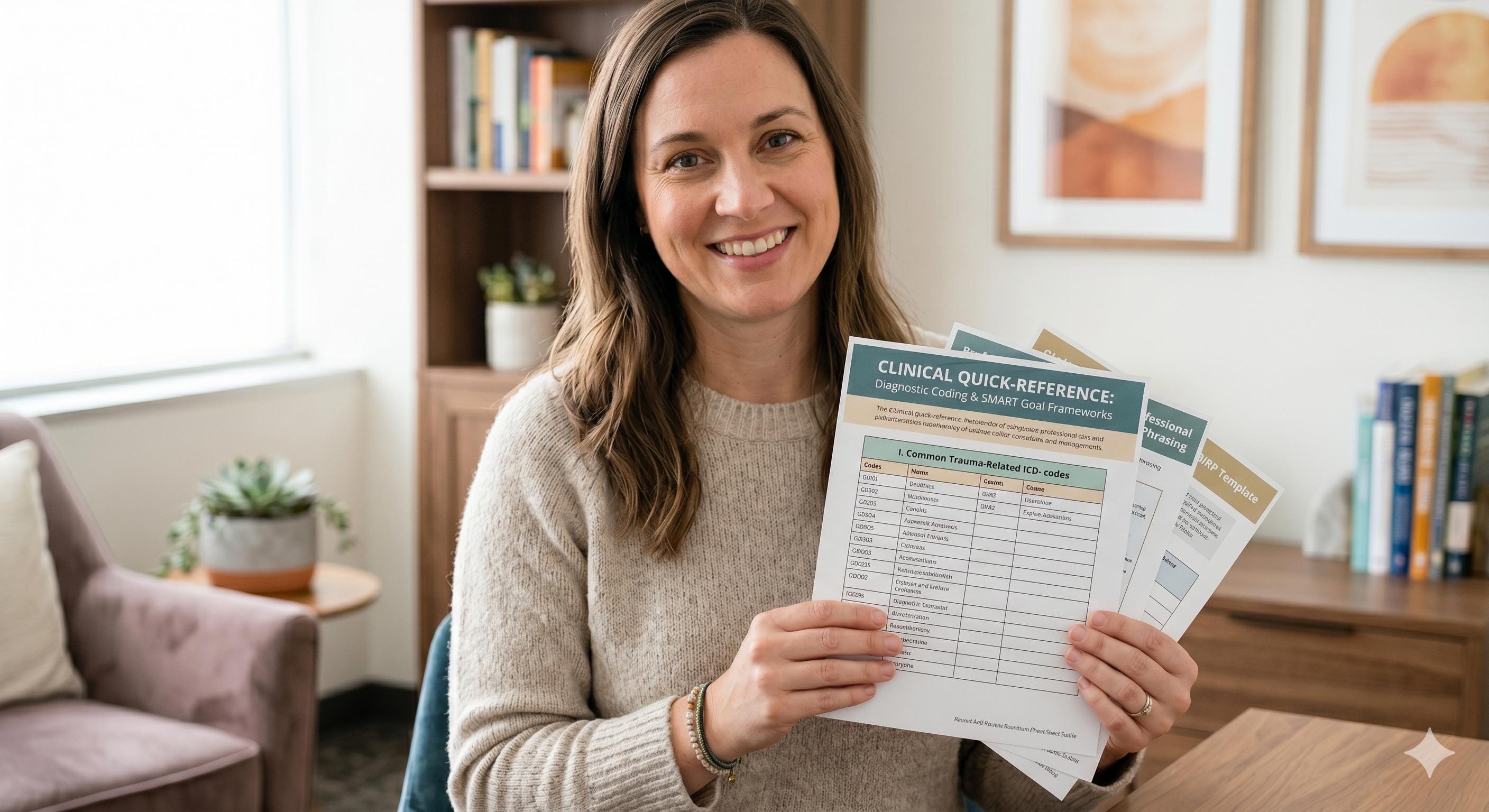 SAVE TIME! Documentation Cheat Sheet for New Therapist/counselors ...