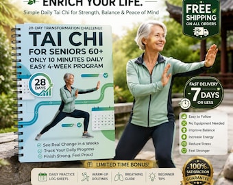 28-Day Tai Chi Challenge for Seniors | Daily Low Impact Fitness & Relaxation Guide