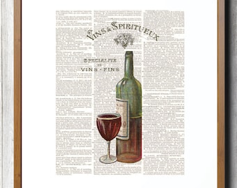 Vino, Arte del Vino, Impresiones de Vino, Arte del Vino, Arte de la Pared del Vino, Arte de la Cocina, Impresión de cocina del vino, Impresión de arte del vino, Arte del amante del vino,