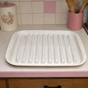 Vintage 1980s Tupperware Ultra 21 Ovenware Bacon Rack Roasting Pan #1785-3