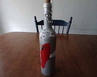 Original målad glasflaska