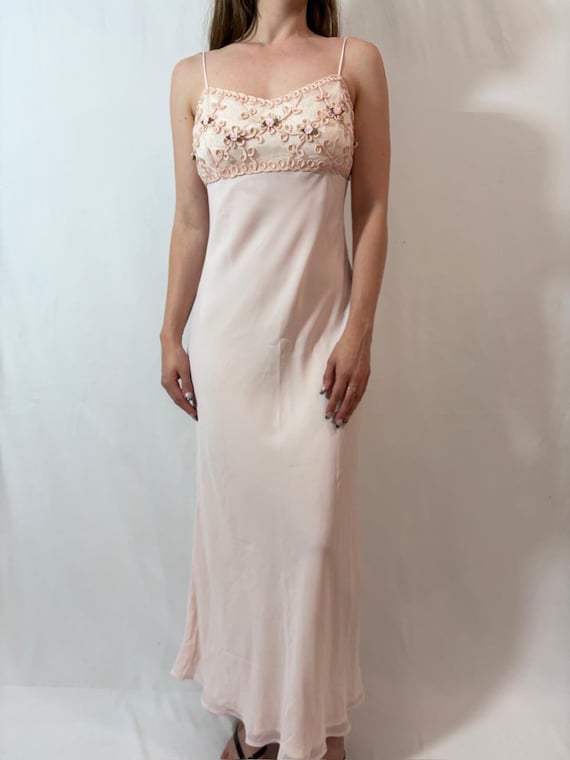 morgan and co pink dress & Womens Slitted Cross-front Maxi Formal 3 The cross straps at the back is V Morgan & Co. | Dresses