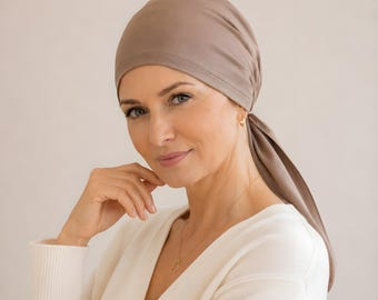Foulard chemio antiscivolo, bandana da donna, tichel, fascia per la testa, alopecia