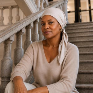 Rutschfestes Chemo Kopftuch, Bandana aus Baumwolle für Frauen, super weiches Tuch, fertig gebundenes Kopftuch, Chemo Geschenk, Alopezie, Chemotherapie