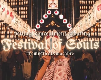 Aceite mágico del Festival de las Almas (capa, velo, ocultación)