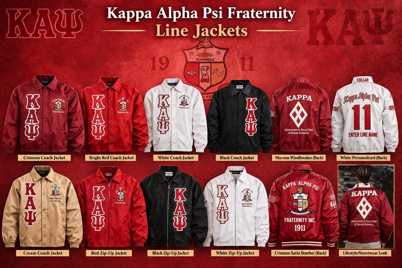 Custom D9 Sorority Fraternity Line Jackets Crossing Jackets ...