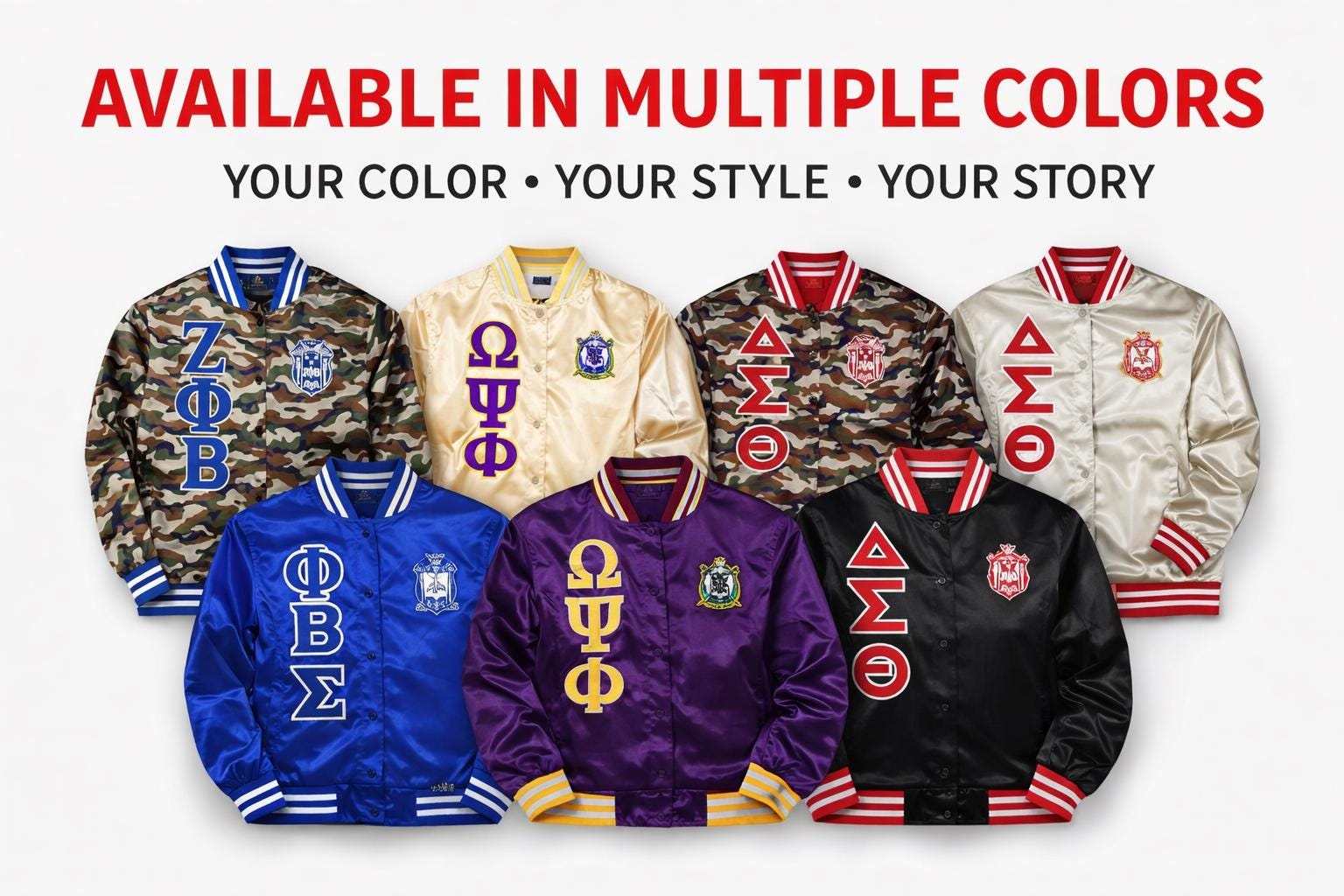 Custom Divine 9 D9 Sorority Varsity Satin Jacket Personalized Vintage ...