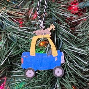 Little Tikes Toddler Truck Inspired Cozy Truck Deer Hunter Christmas Tree Ornament, Hunting Inspired Ornament