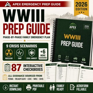 Guide de préparation familiale aux situations d'urgence en cas de Troisième Guerre mondiale | Plan d'action étape par étape en cas de troubles civils, d'urgence nucléaire, de panne de réseau électrique, d'impulsion électromagnétique et de crise de la chaîne d'approvisionnement