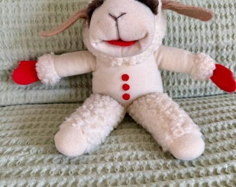 Vintage 1993 Lamb Chop Plush Shari Lewis Stuffed Animal Toy