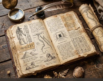 Egyptian Expedition Junk Journal Kit | Ancient Wonders | Digital Download