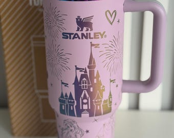 Lilac Stanley 40oz Tumbler laser engraved