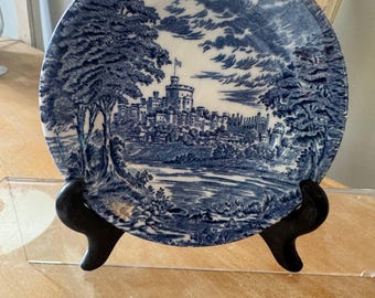 Vintage Unicorn Tableware Staffordshire Windsor Castle Bowl Dice/ Trinket Bowl