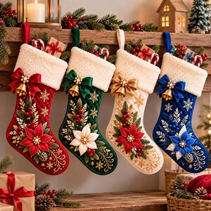 Christmas Stocking Sewing Pattern, Christmas Stocking PDF Pattern, Quilted Stocking Pattern, Beginner Sewing Pattern, Printable A4 A0