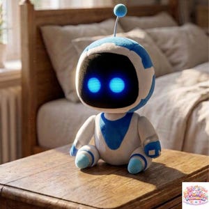 Brinquedo de Pelúcia Astro Bot, Robô de Pelúcia Fofo e Macio, Enchimento de Algodão PP, Presente de Natal, Enfeite de Sofá, Figura de Jogo Colecionável