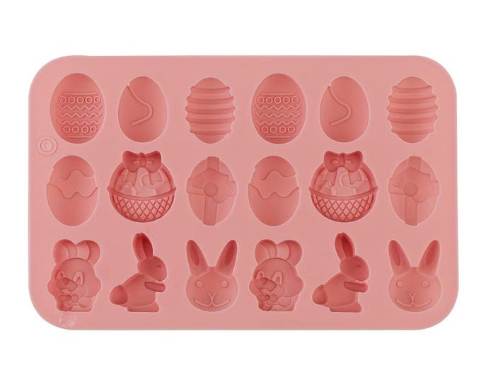 18 Cavity Easter Silicone Mold – Baking, Chocolate, Fondant, Soap, Candle, Resin