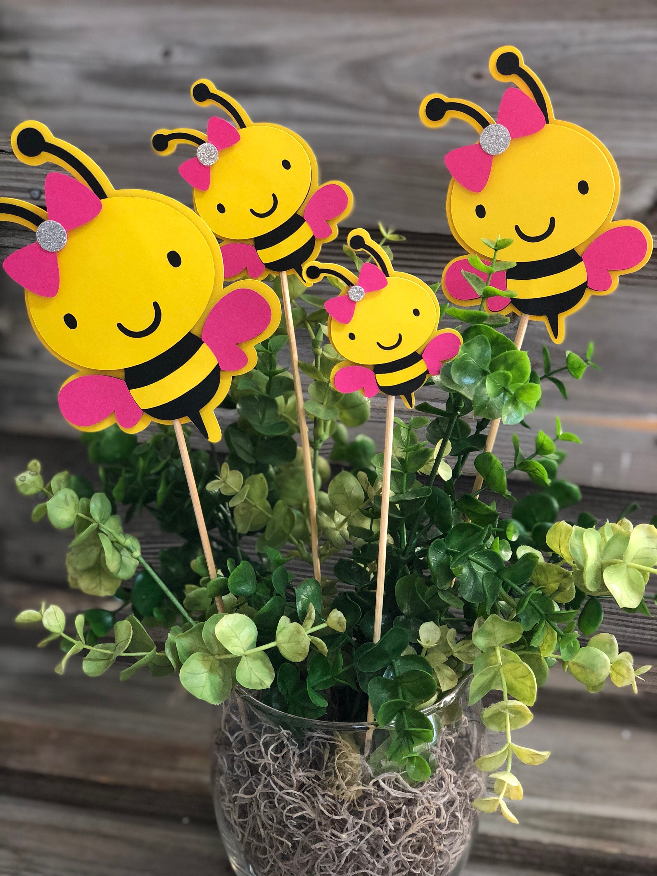 Bumble Bee Party Centerpieces Honey Bee Baby Shower Table Centerpieces  Sticks Be