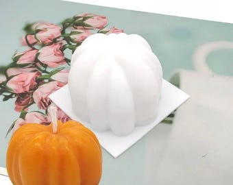 1 Cavity Pumpkin Silicone Mold – Baking, Chocolate, Ice, Fondant, Soap, Candle, Resin