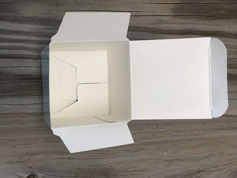 **SALE** Baby ShowerBirthday PartyWedding-GiftsDecorationsFavors Set of 14-2x 2x 2 TealAqua Chevron Printed Favor Treat Boxes