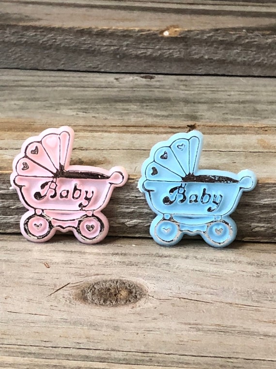 Baby Carriage Baby Decorations In Pink And Etsy