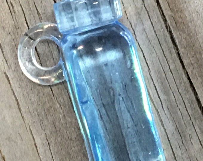 24 - Blue Acrylic Baby Bottle Favor Charms - Baby Boy - Games/Gift Tags/Favors/Decorations/Ornaments/Scrapbook - Baby Shower