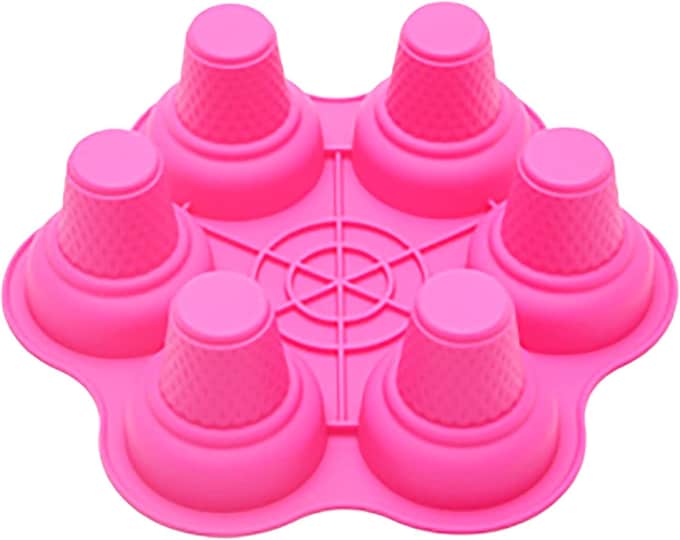 6 Cavity Ice Cream Cone Silicone Mold – Baking, Chocolate, Resin, Soap, Candle, Fondant