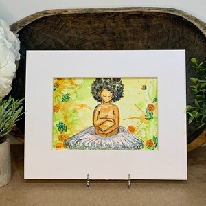Pregnant Ballerina Fine Art Print | Maternity Art | Motherhood art | Mother&#39;s Day Gift | Giclèe print of original art ~ Tiny Dancer