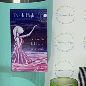 Flexible Refrigerator Art Magnet | Graduation Gift | Girl Power | Inspiration | Encouragement ~ Reach High artwork