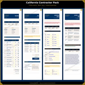 California Contractor Complete Pack