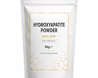 Polvo de hidroxiapatita pura nano 60 nm 50 g CAS 1306-06-5 Cuidado bucal