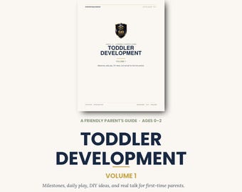 Meilenstein Tracker für Babys | Kleinkind Entwicklungsanleitung PDF Alter 0-2 | Erstes Mal Mama Geschenk neues Elternteil | Neugeborene Meilensteine Aktivitäten