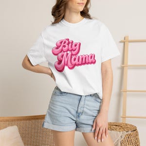 Big Mama T-shirt | Pink Bubble Letter Design